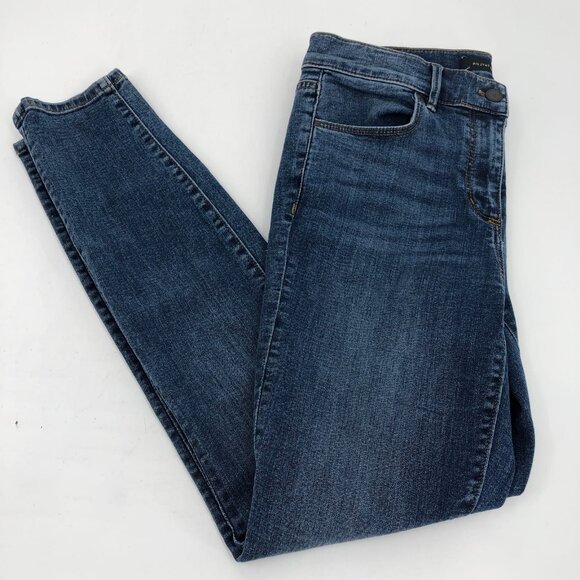 Ann Taylor Blue Skinny Jeans | Mid Rise, Size 4 - Picture 6 of 7